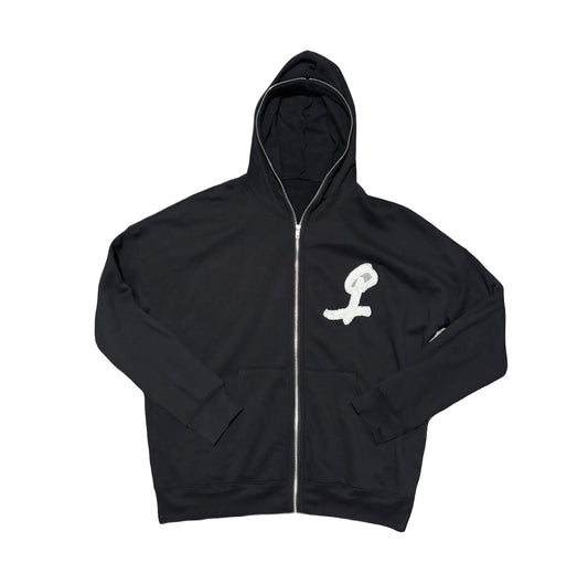 w4rp4inz Patch Logo Zip-Up with Back Print