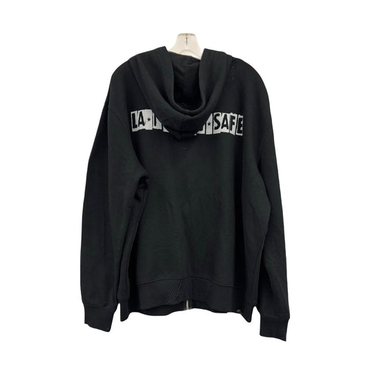 w4rp4inz x LA Is Not Safe Back Print Zip-Up with Stitched Logo Patch
